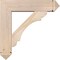 Ekena Millwork Olympic Arts and Crafts Smooth Bracket w/ Offset Brace, Douglas Fir, 7 1/2"W x 30"D x 30"H BKT0806X30X30OLY03SDF - alternate 3